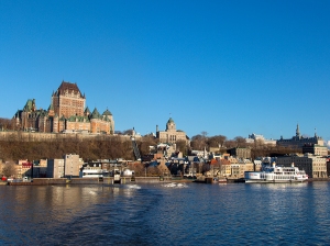 View of Quebec City across the St. Lawrence