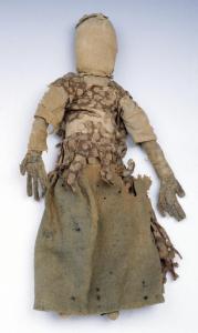 Bangwell Putt rag doll, in the collection of Memorial Hall, Pocumtuck Valley Memorial Association, Deerfield, Mass.