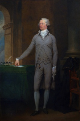 Got a lot farther by working a lot harder, by being a lot smarter. . . Portrait of Alexander Hamilton by John Trumbull, 1792