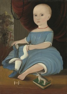 Baby in Blue, ca. 1845, William Matthew Prior. National Portrait Gallery